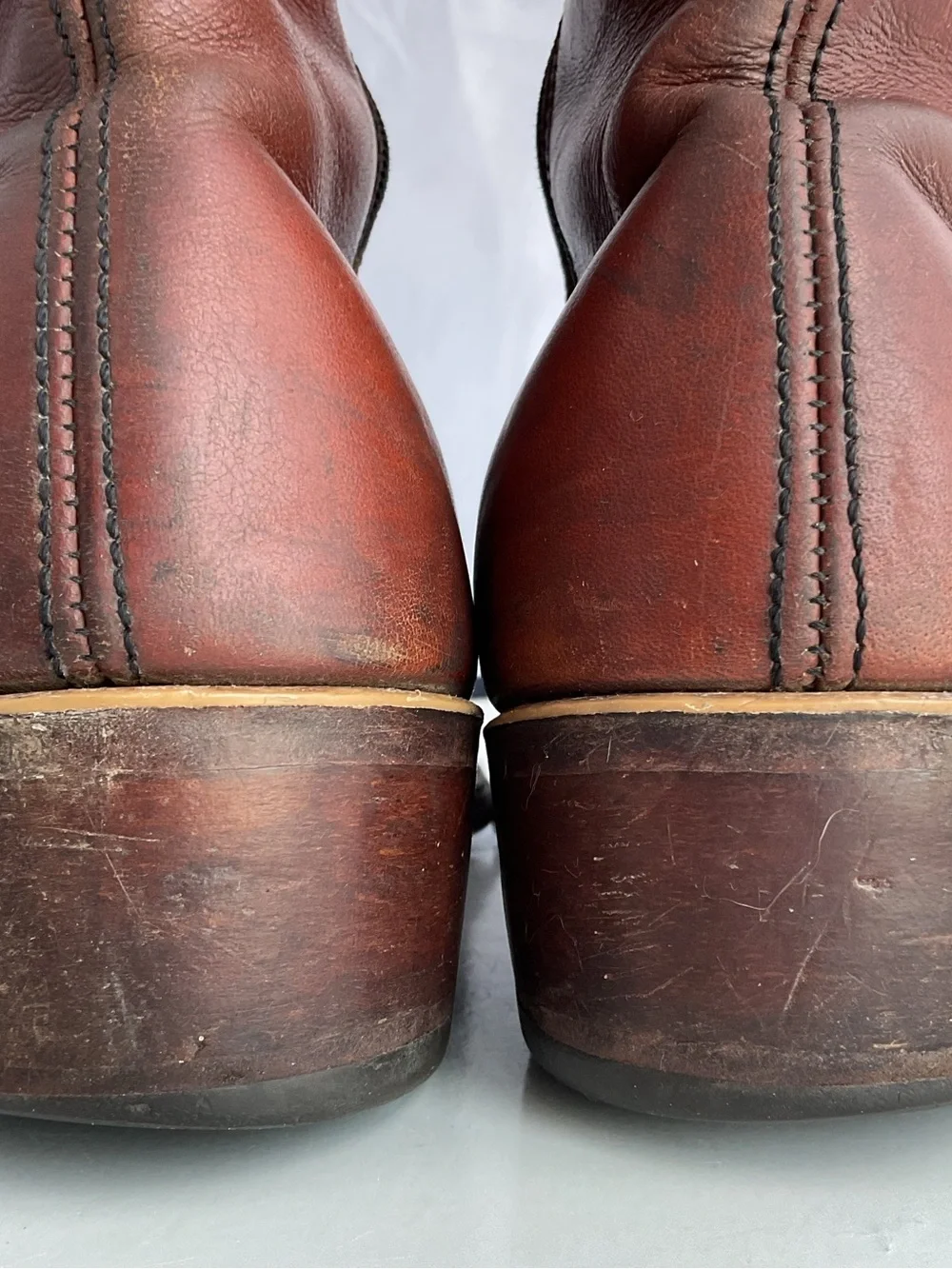 Handmade Brown Leather Side Zipper Ankle Boots #232/3065 Men’s Size 10.5 D